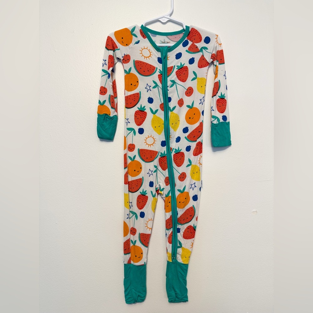 Squeeze the Day Fruit Print Kids One Piece